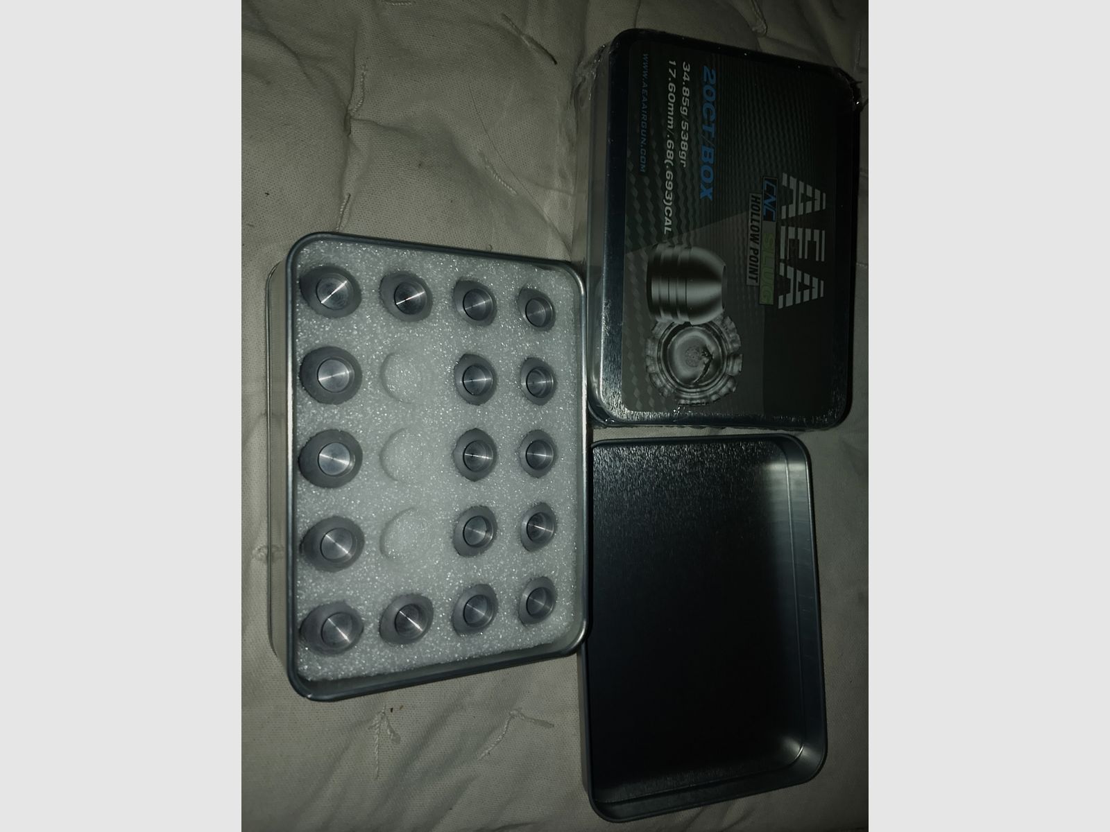 1 can 20 pcs. heavy slugs hunting projectile strong air rifles cal 68 AEA EXACT SLUG HOLLOW POINT caliber .68 34.85g Not for 7.5 Joules 4 x available