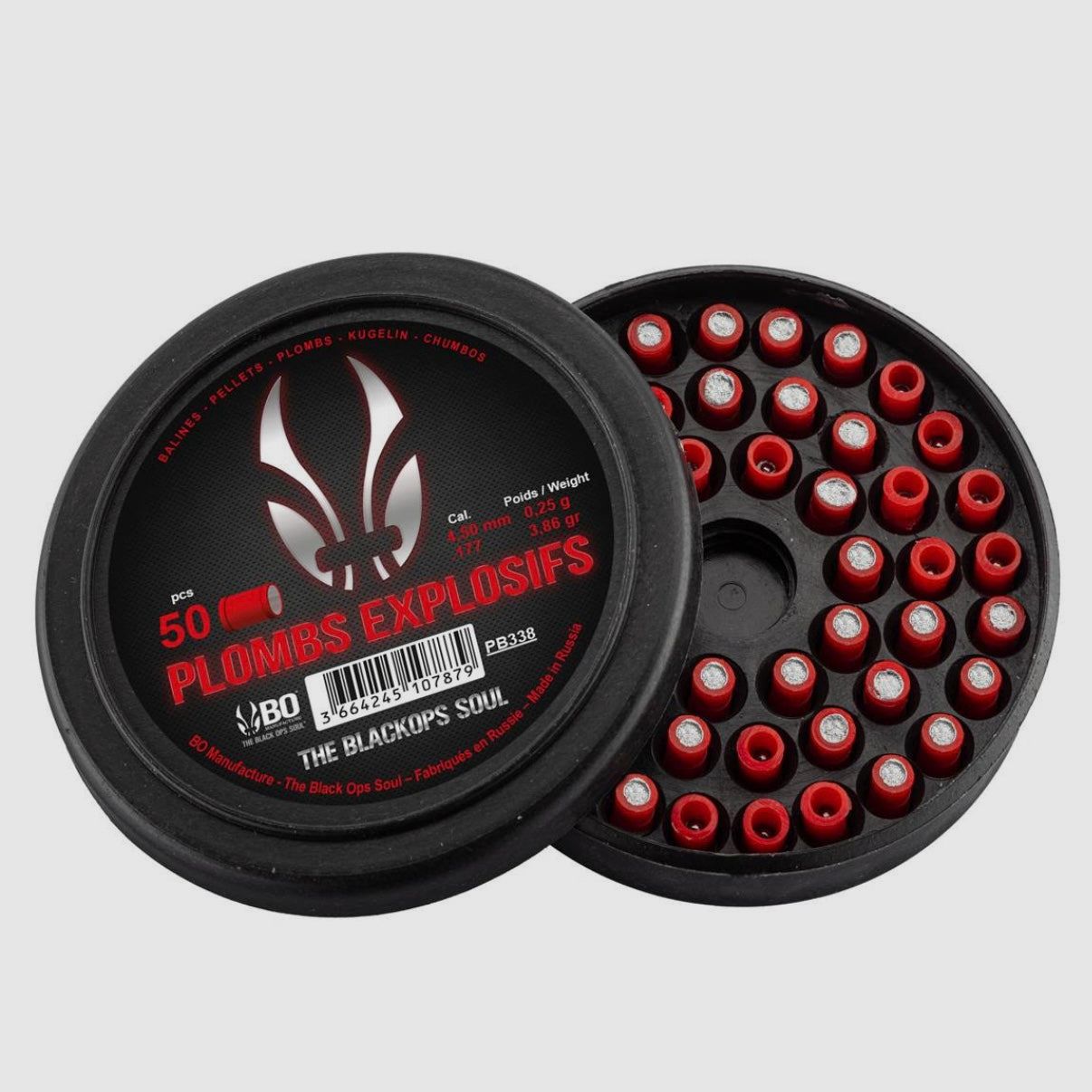 Explosivgeschosse BLACKOPS 4,5mm (.177) 0,25gr. (50x), Bild 2 von 2