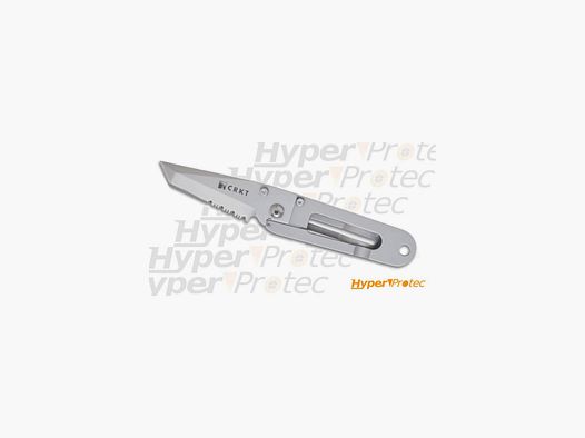 Couteau pliant de poche CRKT ultra fin KISS lame dentelée