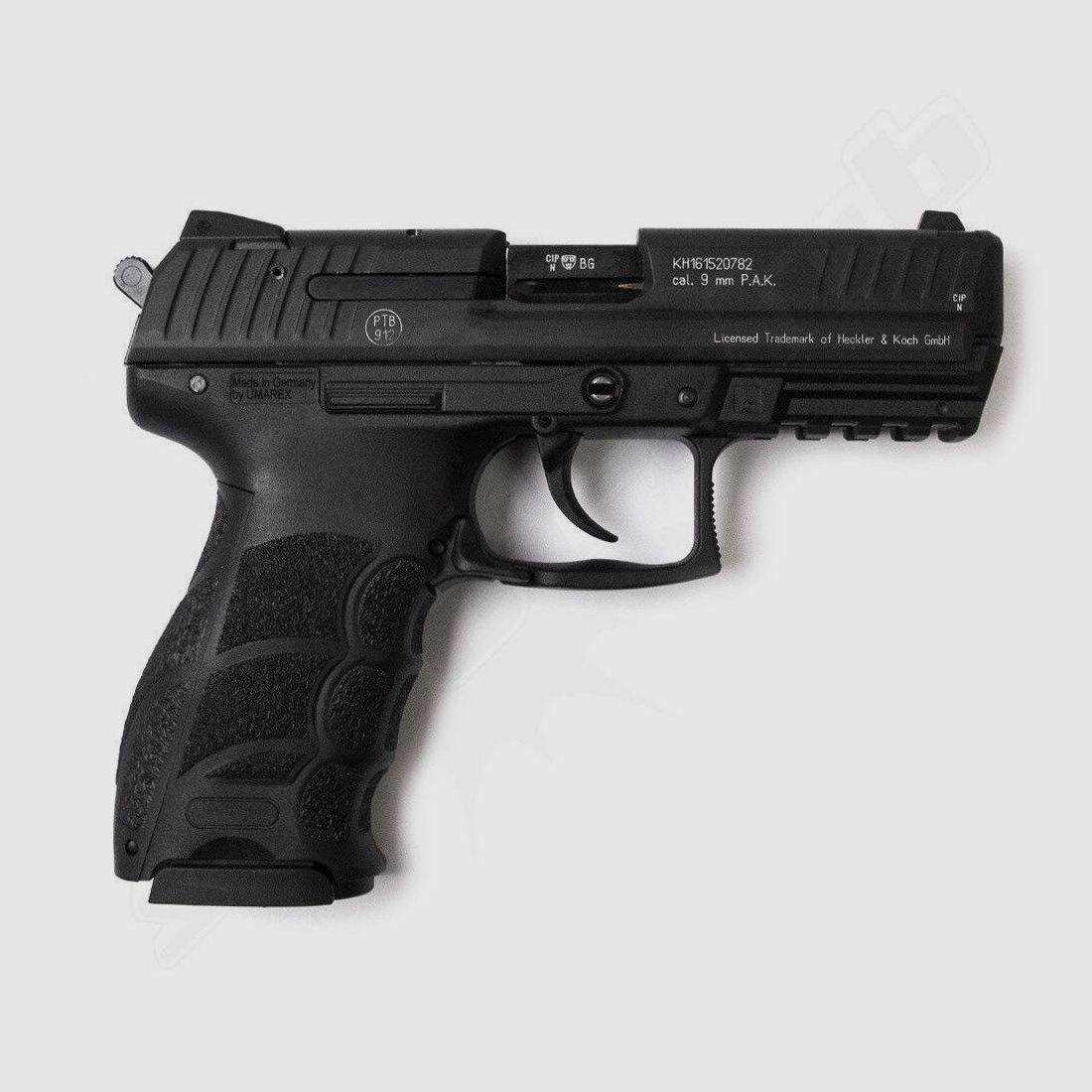 Heckler & Koch	 H&K P30 Schreckschusspistole brüniert + Platzpatronen