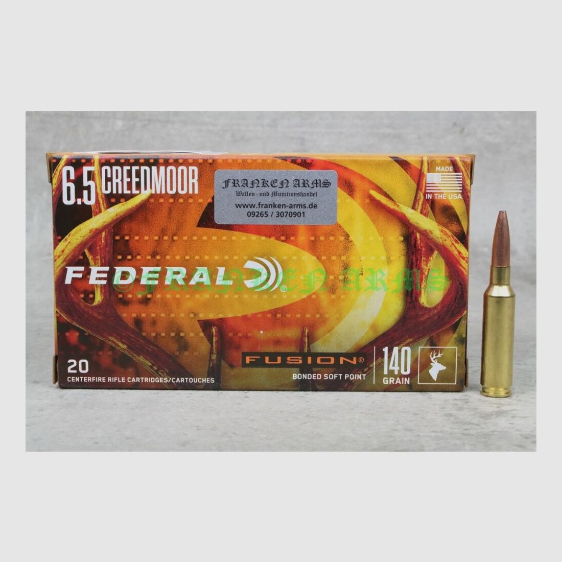 Federal Premium 6,5 Creedmoor Fusion 140gr. 9,1g 20 piezas precios por volumen
