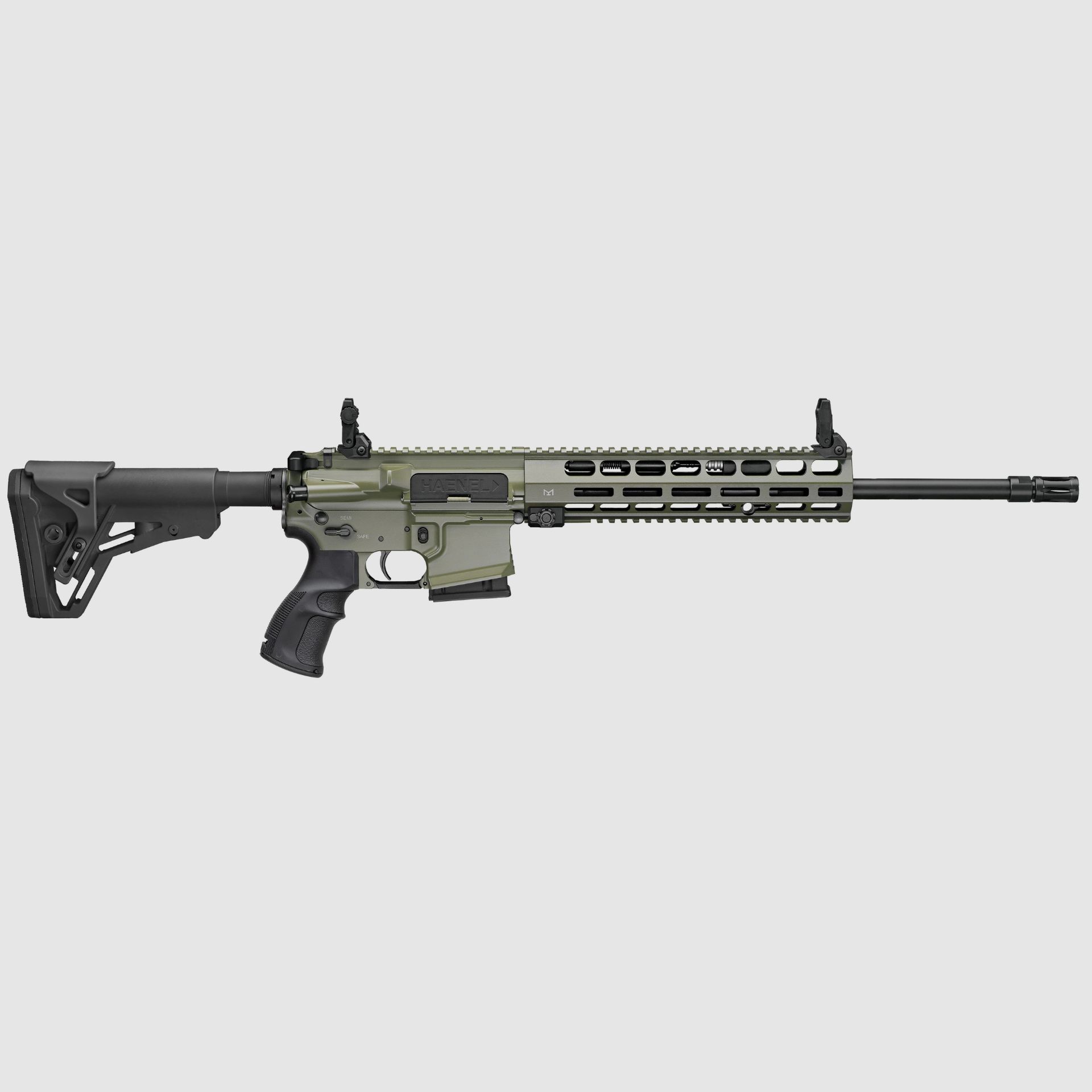 Haenel CR223, 16,65", oliva, calibre .223Rem || rifle semiautomático