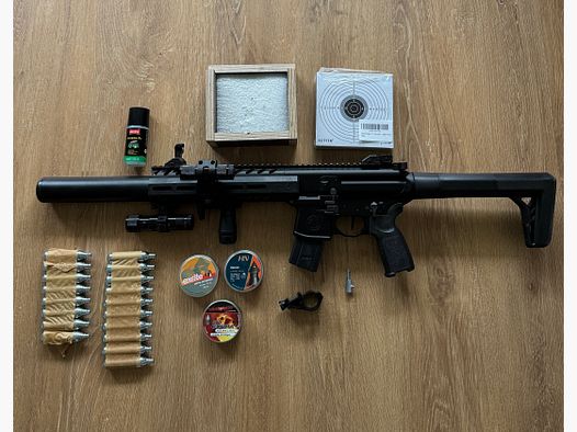 SIG SAUER MCX GEN2 Co2-Gewehr Schwarz 4,5 mm Diabolo (P18)