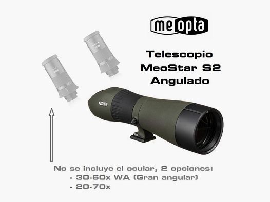 Meopta – cannocchiale terrestre S2-82 HD angolato (solo corpo)