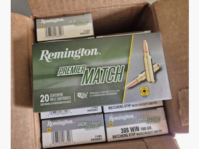 Remington Premier Match .308 Win. 168grs HPBT 20 St.