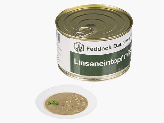 Vollkonserve Linseneintopf mit Speck 400 g