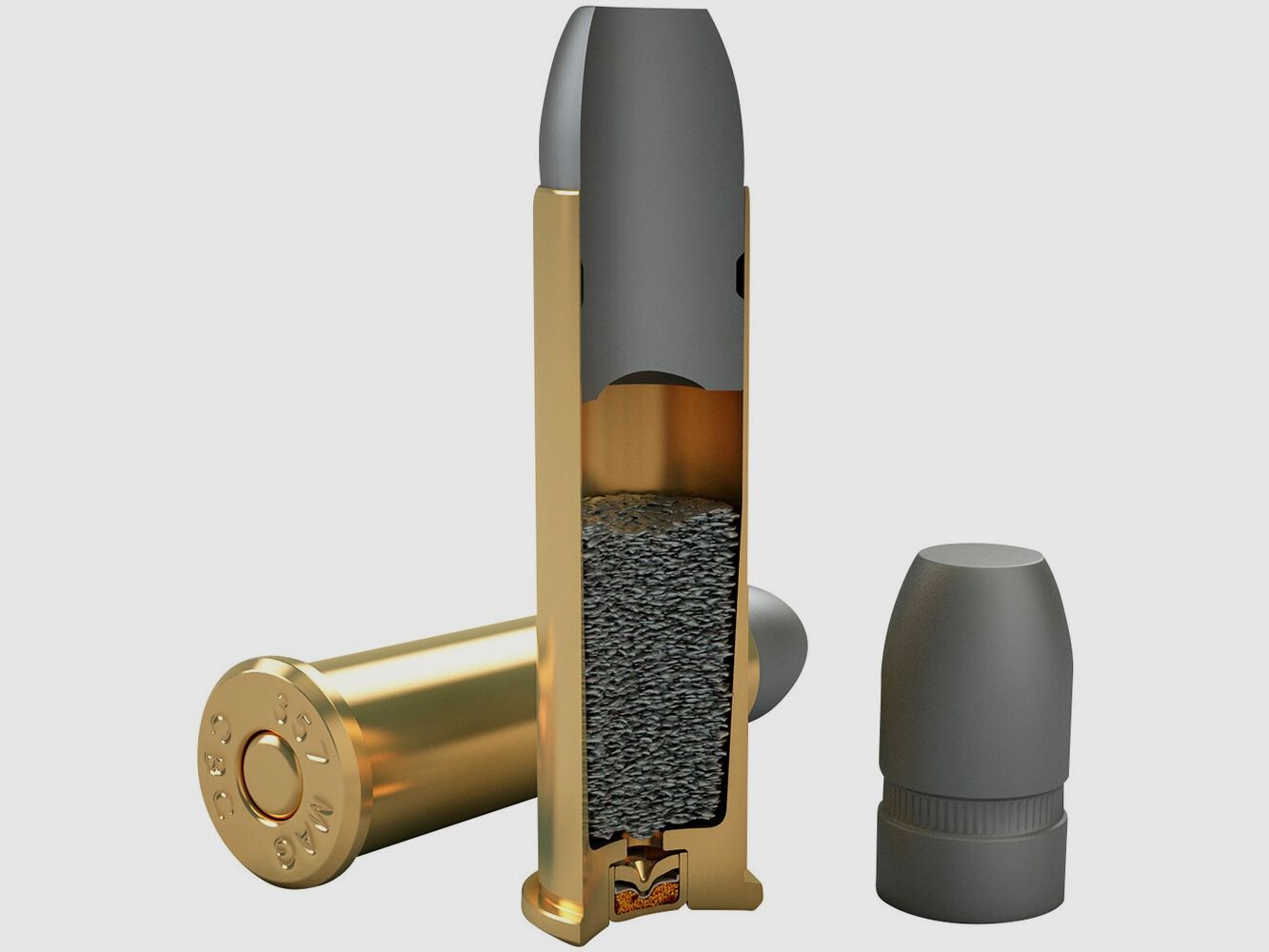 Magtech .357 Magnum Bleiflatkopf 10,2g/158grs., Bild 3 von 3