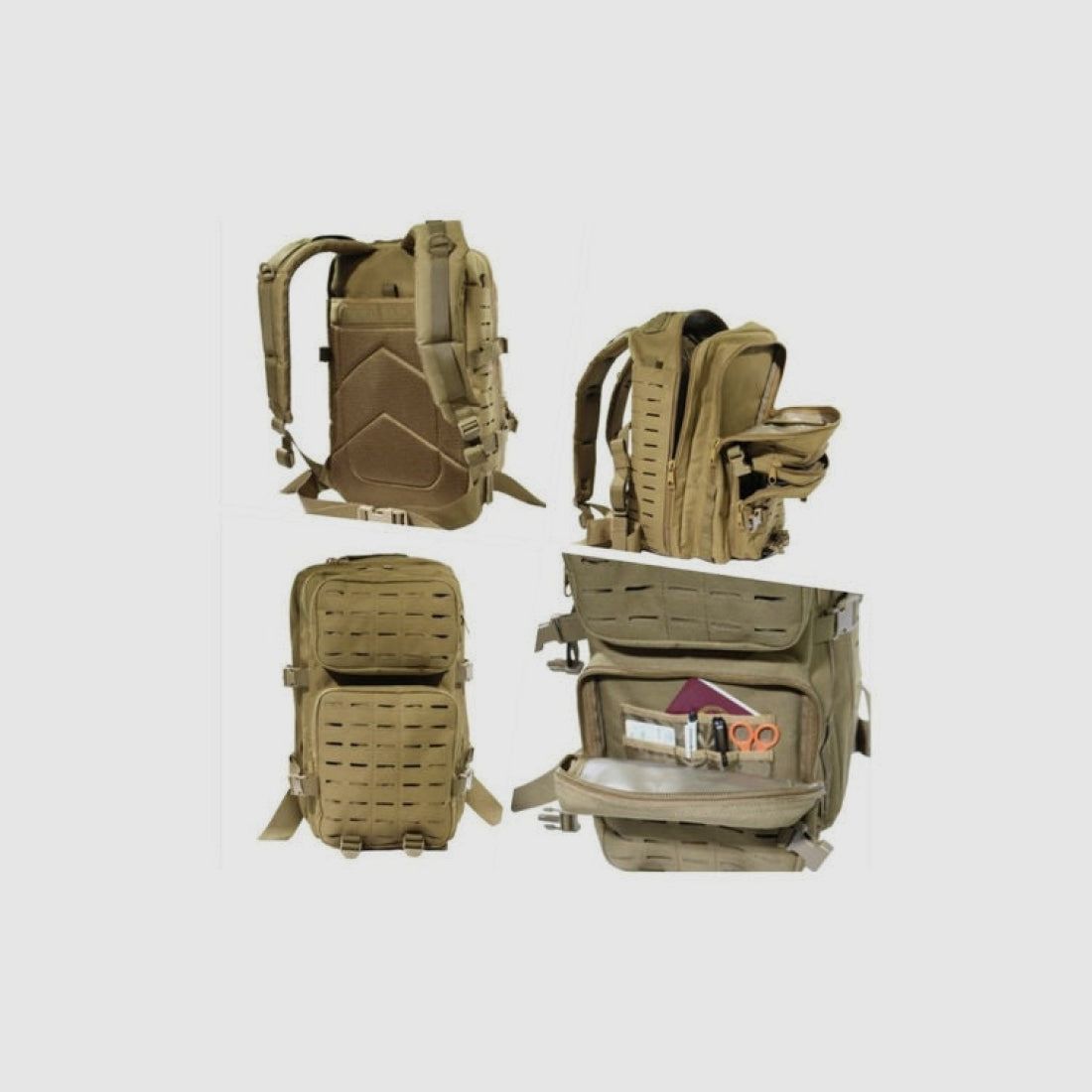 Sac à Dos Tactical Ops Laser Cut TAN, image 2 sur 3