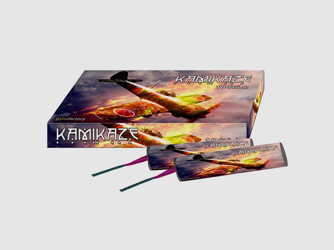 KAMIKAZE FIRECRACKERS 10 PCS CATEGORY F2