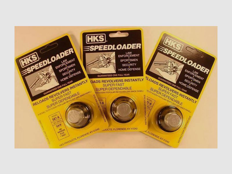 HKS Speedloader Mod. 587-A 7-Shot, 3 pcs