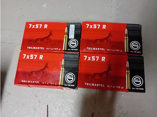 Geco 7x57 R balle à pointe partielle