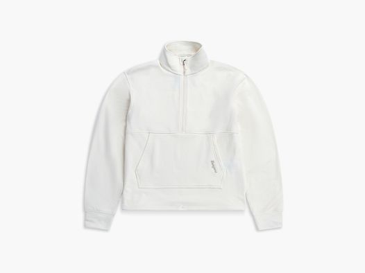 Bergans Midtli Midlayer Cropped Half-Zip Pullover Women Vanilla White XL
