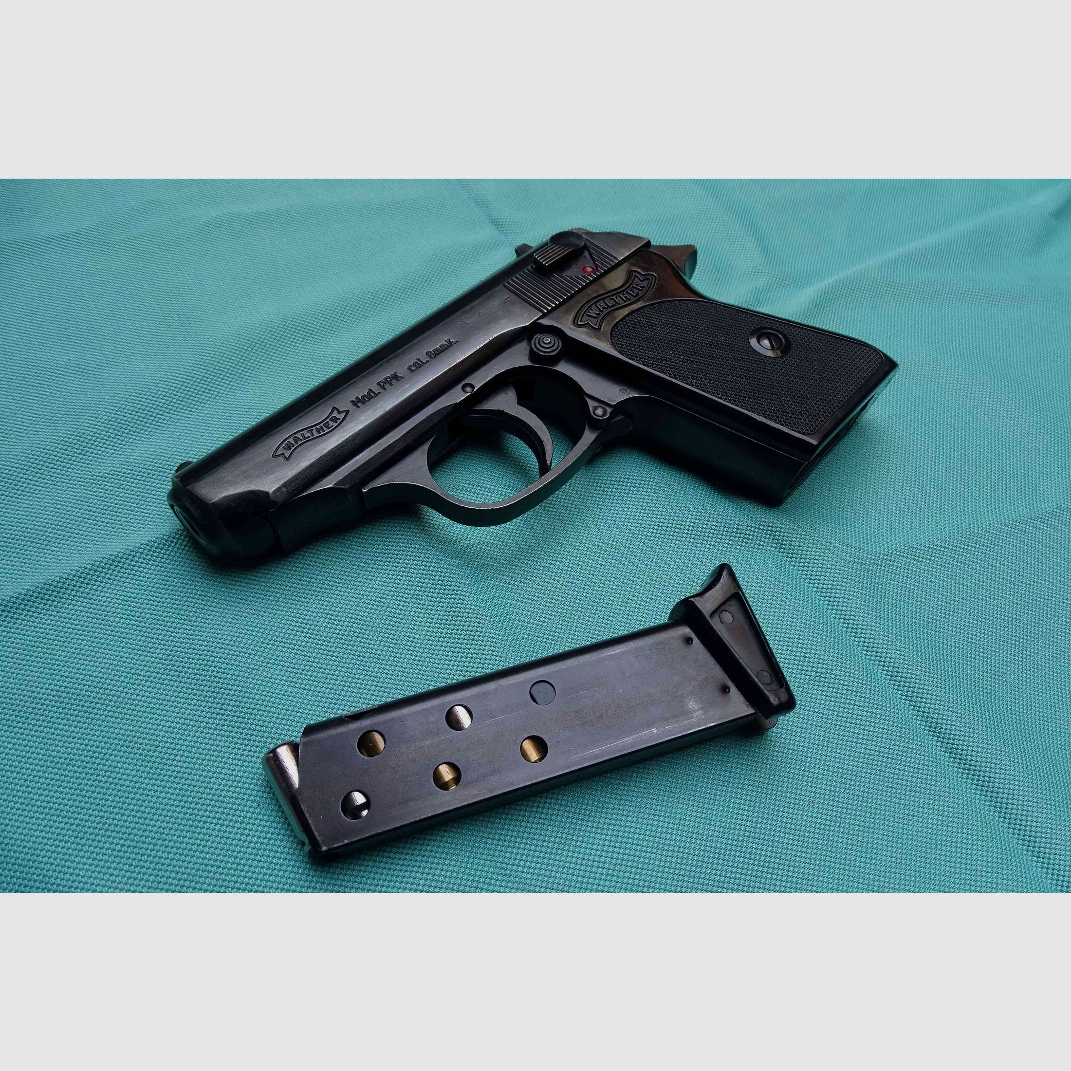Walther PPK  8 mm Gas / Schreckschusspistole  PTB 502