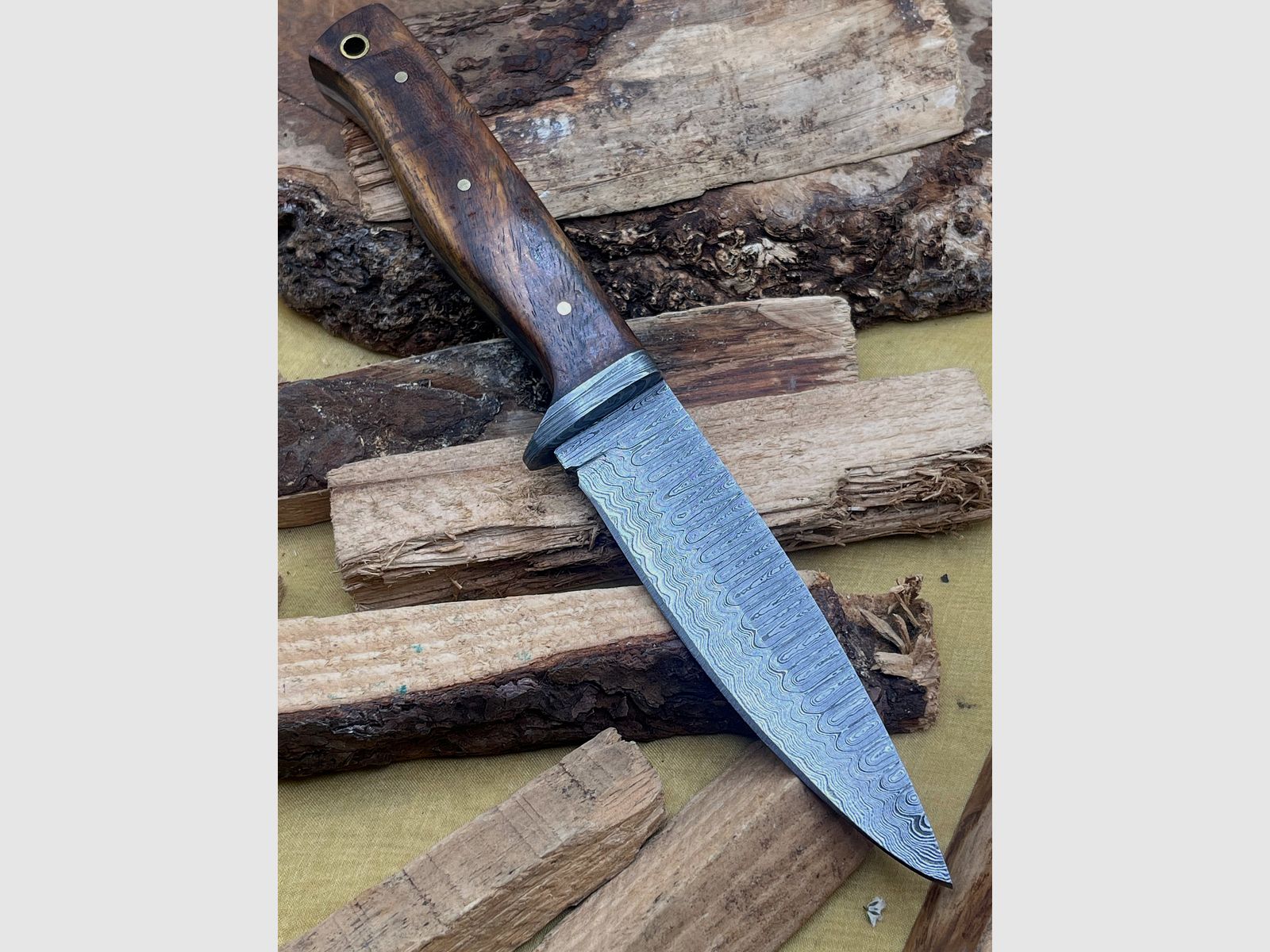 Jagdmesser Damaststahl 