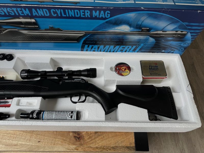 Airmagnum 850 .22 Zielfernrohr Schalldämpfer 4,5mm Co2