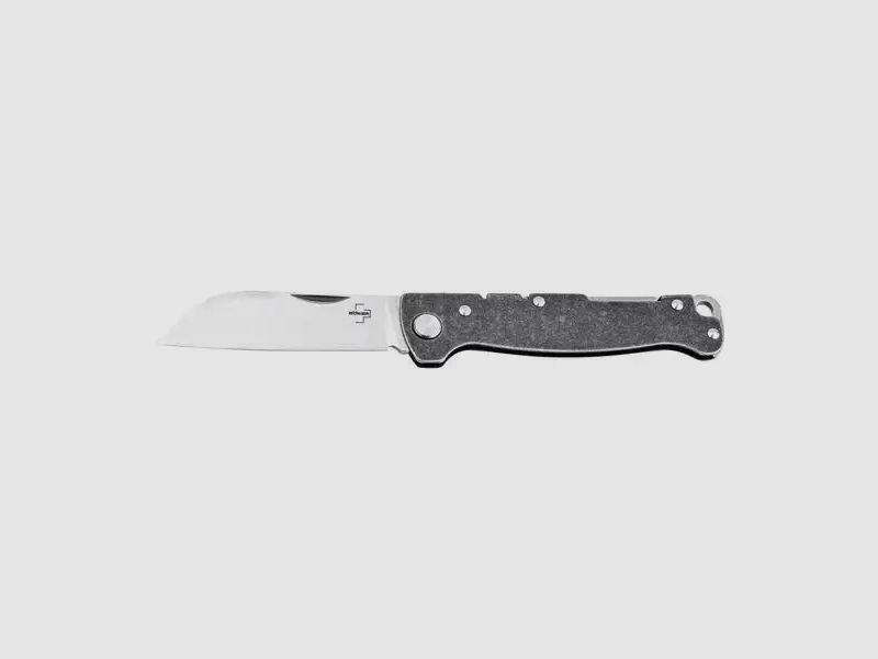 Böker plus Böker plus Taschenmesser Atlas Backlock Sheepfoot silberfarben
