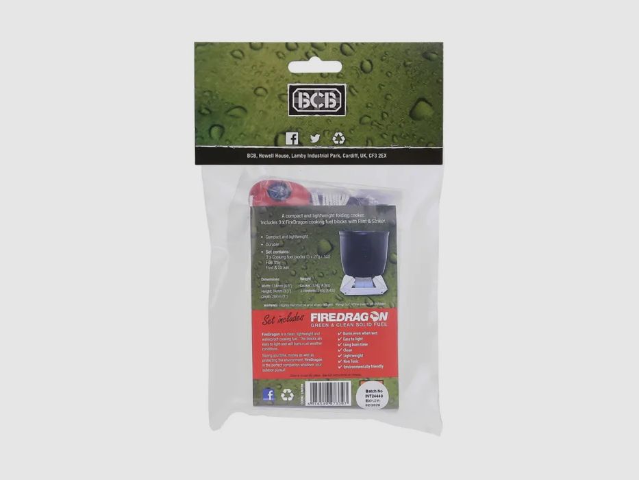 Fire Dragon Klappkocher-Set inkl. Brennstoff & Feuerstarter