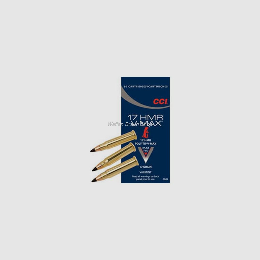 CCI .17 HMR 17 grain V-Max 50 Stück