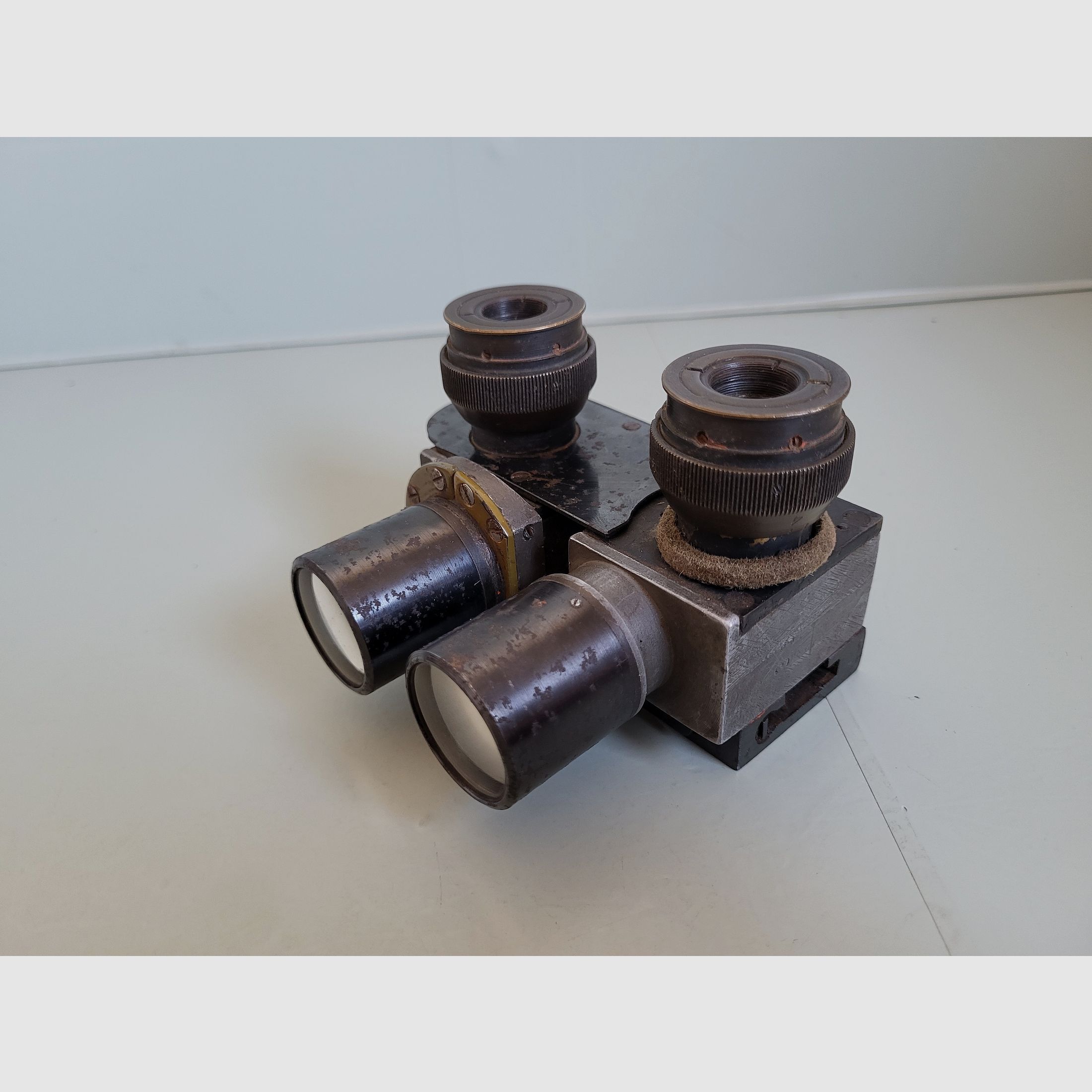 2 WK - WW 2 - Flak Fernrohr - Doppelfernrohr - Fernglas - Patent Carl Zeiss - jaren 1940