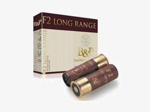 BASCHIERI & PELLAGRI – Cartuchos de perdigones – F2 LONG RANGE PLOMO N°3