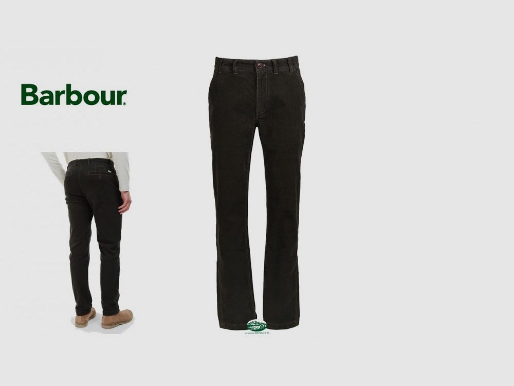 BARBOUR Pantaloni velluto Neuston brown
