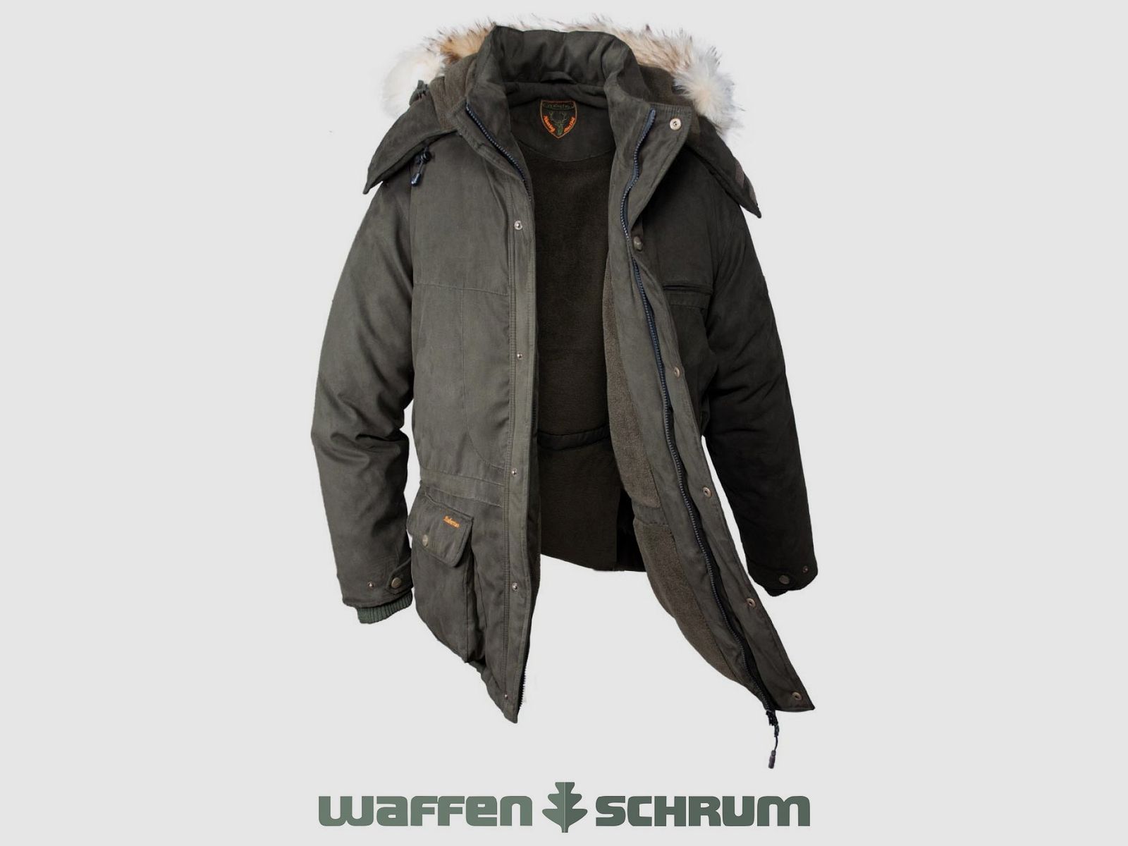 Hubertus Ansitzjacke ICELAND Oliv/braun