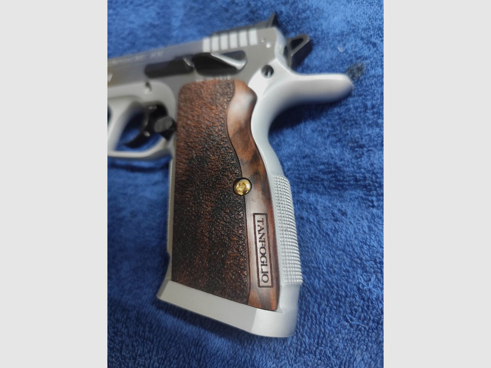 ❗Tanfoglio Stock I II III CZ CZ 75, Shadow poignées vis 24K carats véritablement dorées