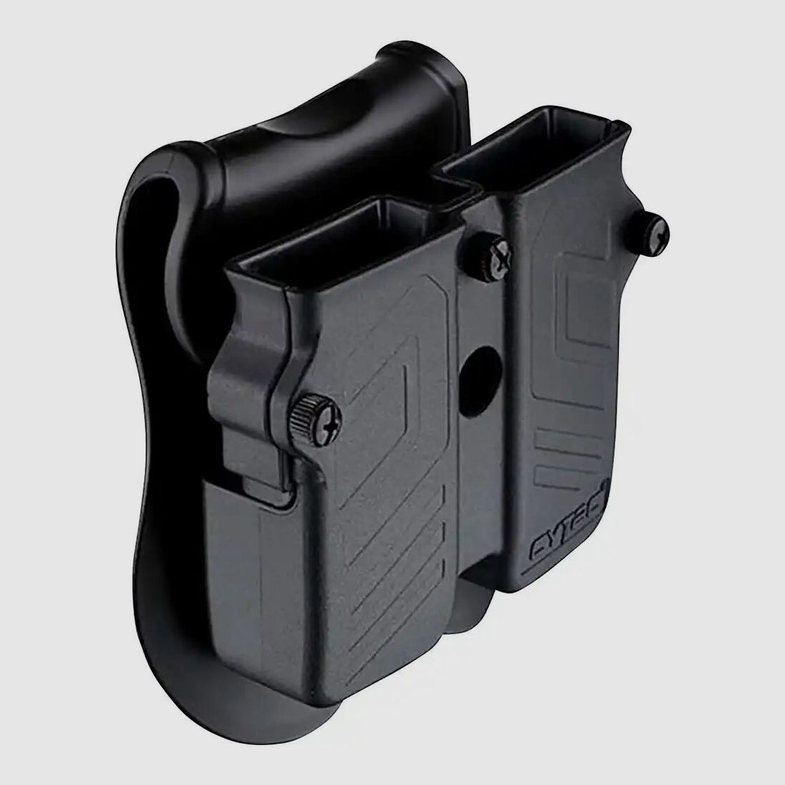 Cytac Universal Doppelmagazintasche Pistolen Magazine 9mm, .40, .45 | schwarz