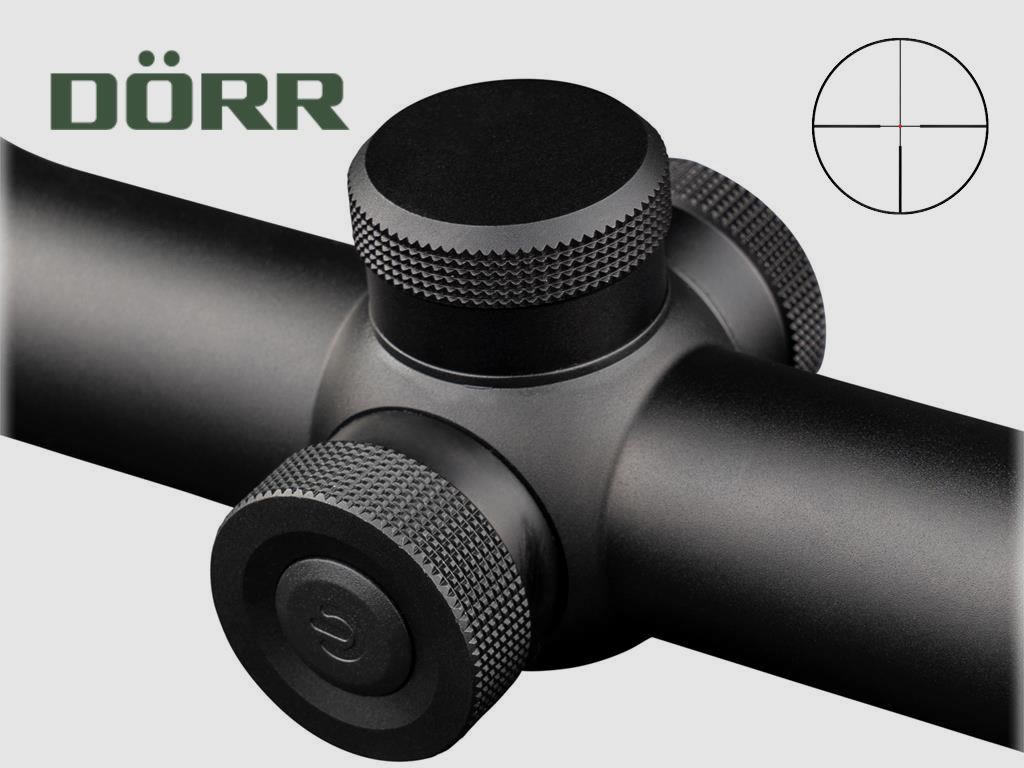 DĂ¶rr Zielfernrohr Milan XP 4i 2-12x42, Absehen 4A in 2. Bildebene mit Leuchtpunkt