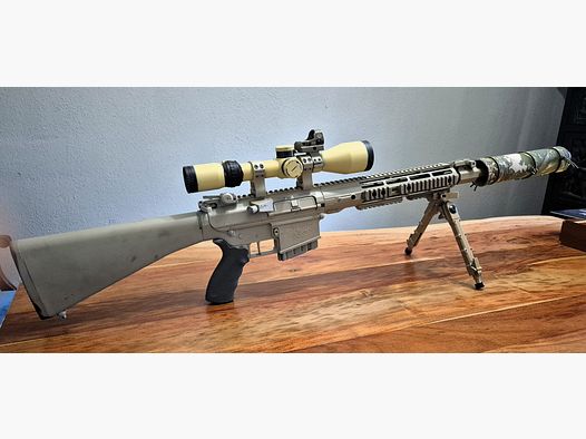 Remington R25 AR-10 in .308 M110 clone in FDE Selbstladebüchse 