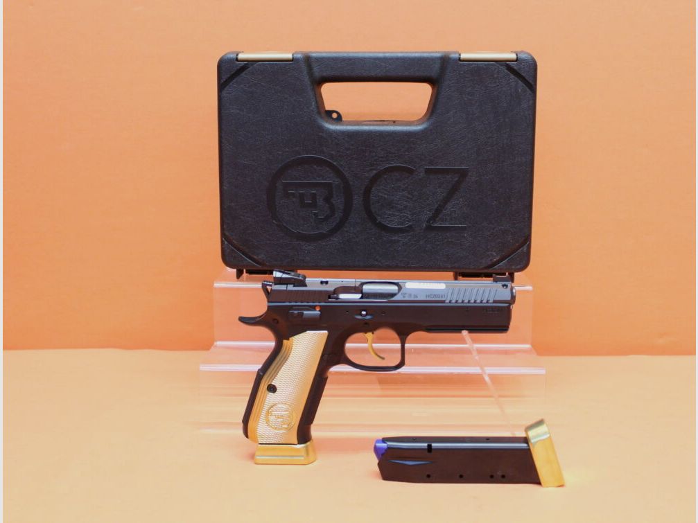 CZUB Ha.Pistola 9mmLuger CZUB CZ SHADOW2 OR Optics Ready Golddigger 122mm Canne/ per Red Dot Sight CZ75, immagine 2 di 7