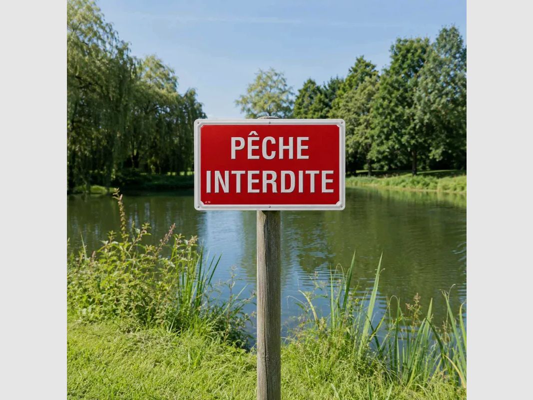 Schild Angeln verboten Akilux 26 × 20 cm, Bild 3 von 10