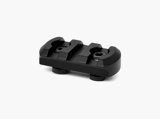 Carril WARNE M-LOK 3 ranuras – negro