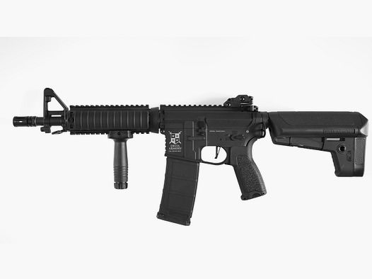 Delta Armory M4 CQB-R Bravo Schwarz mit ETU – Airsoft AEG Gewehr mit max. 0,5 Joule