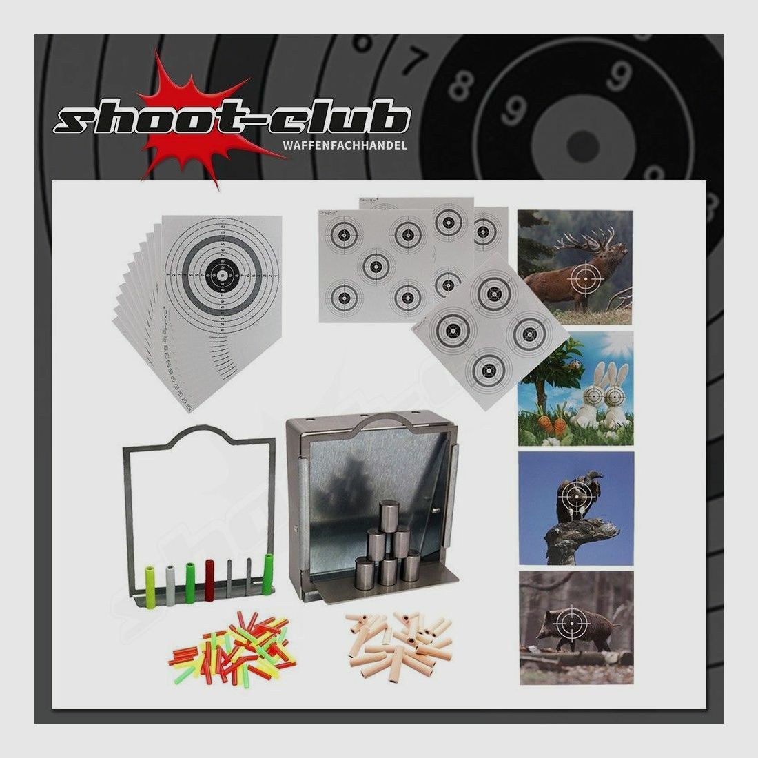 shoot-club GmbH Target Super Set 3 in 1 bullet trap system and much more