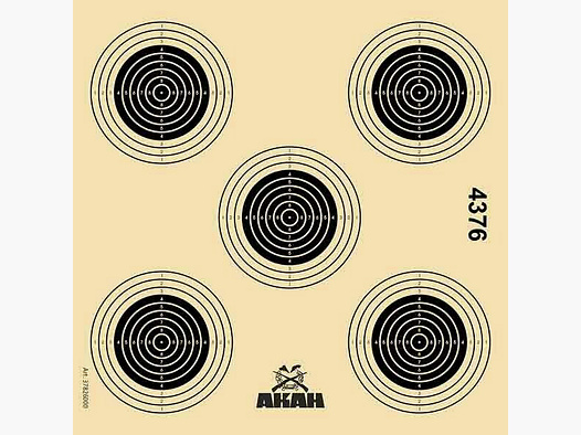 Blanco de carabina AKAH 14x14 cm