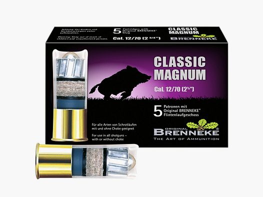 Brenneke 12/70 Classic Magnum 31,5g/490grs. – 5 Stk.