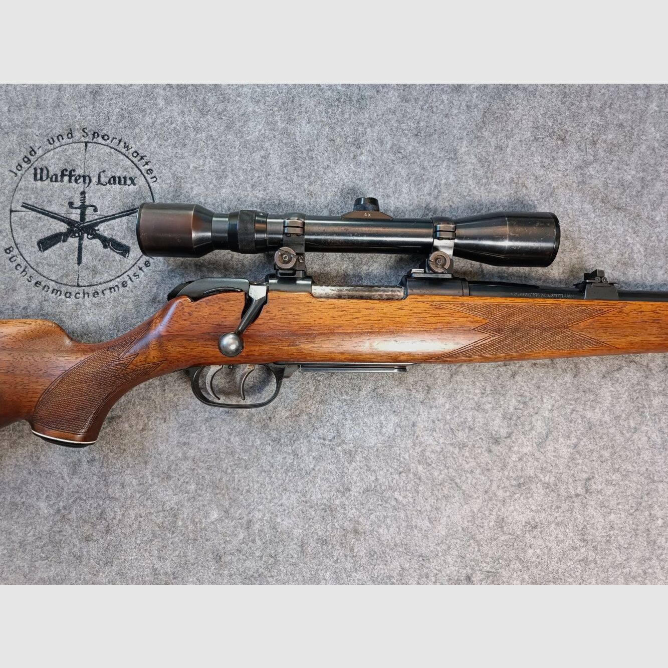 Fusil à répétition Krico Kriegeskorte avec optique Hubertus 4x