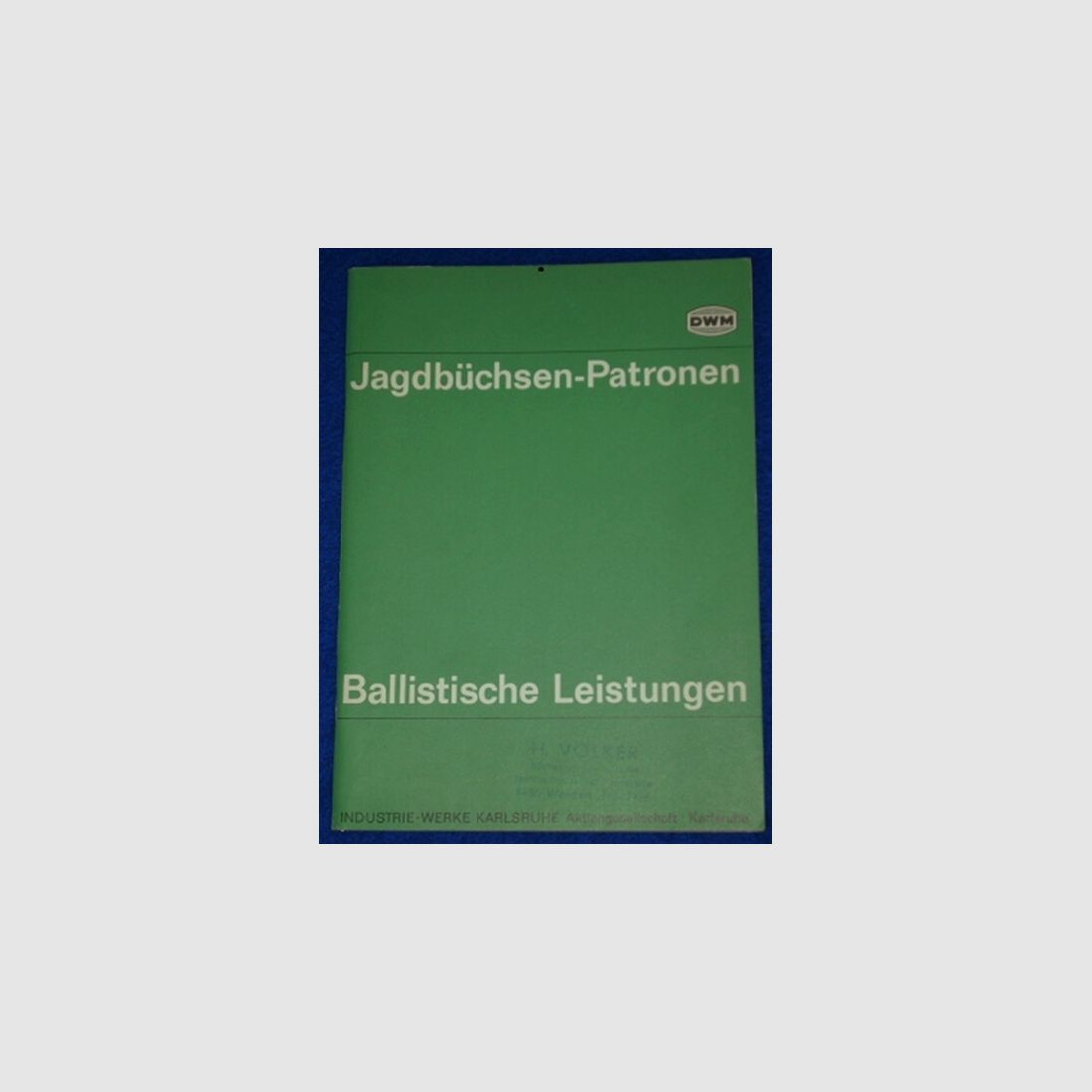 DWM Jagdbüchsen-Patronen Ballistische Leistungen