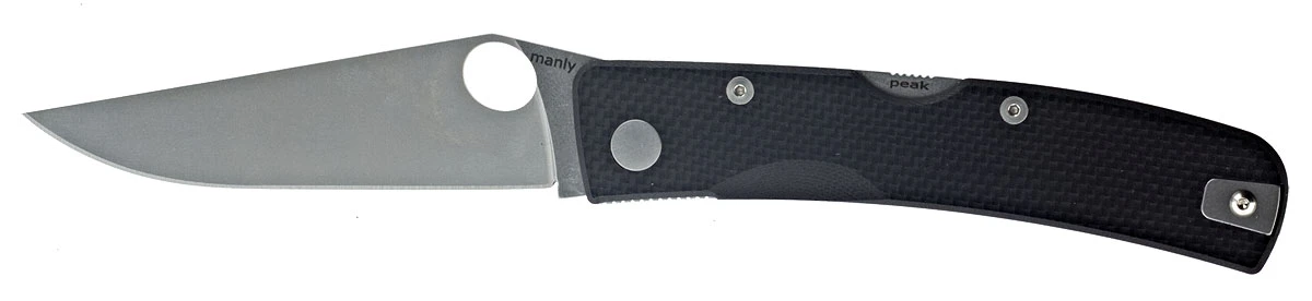 Nóż Manly Peak Black One Hand D2 59-61 HRC