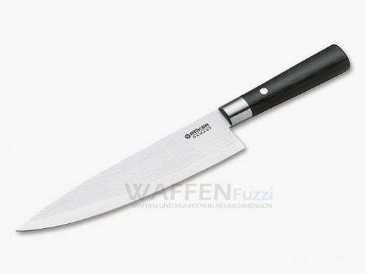 Cuchillo de cocina grande Böker Damast Black