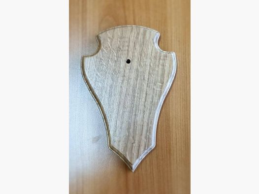 Massives Eichenschild für Rehbock – Spitz – 19 x 12 cm