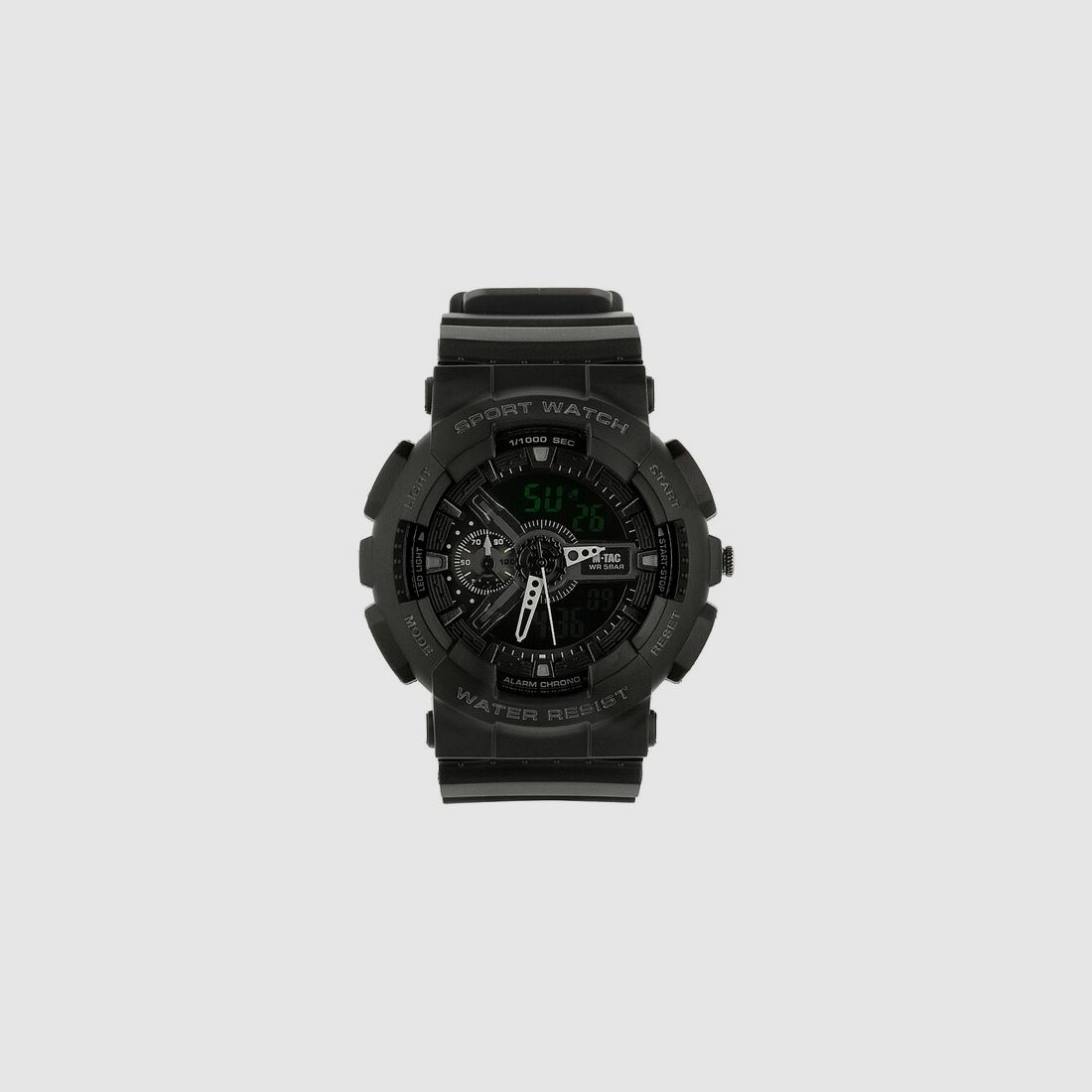 M-Tac® Uhr Sport SCHWARZ m. Stoppuhr + Wecker + Kalender