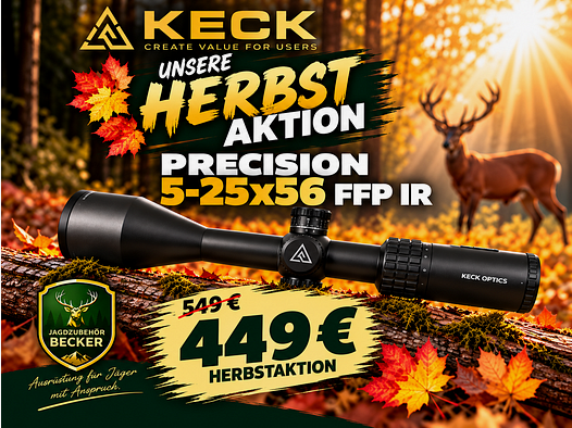 KECK Optics RS Precision 5–25×56 FFP IR-G2A – promocja jesienna