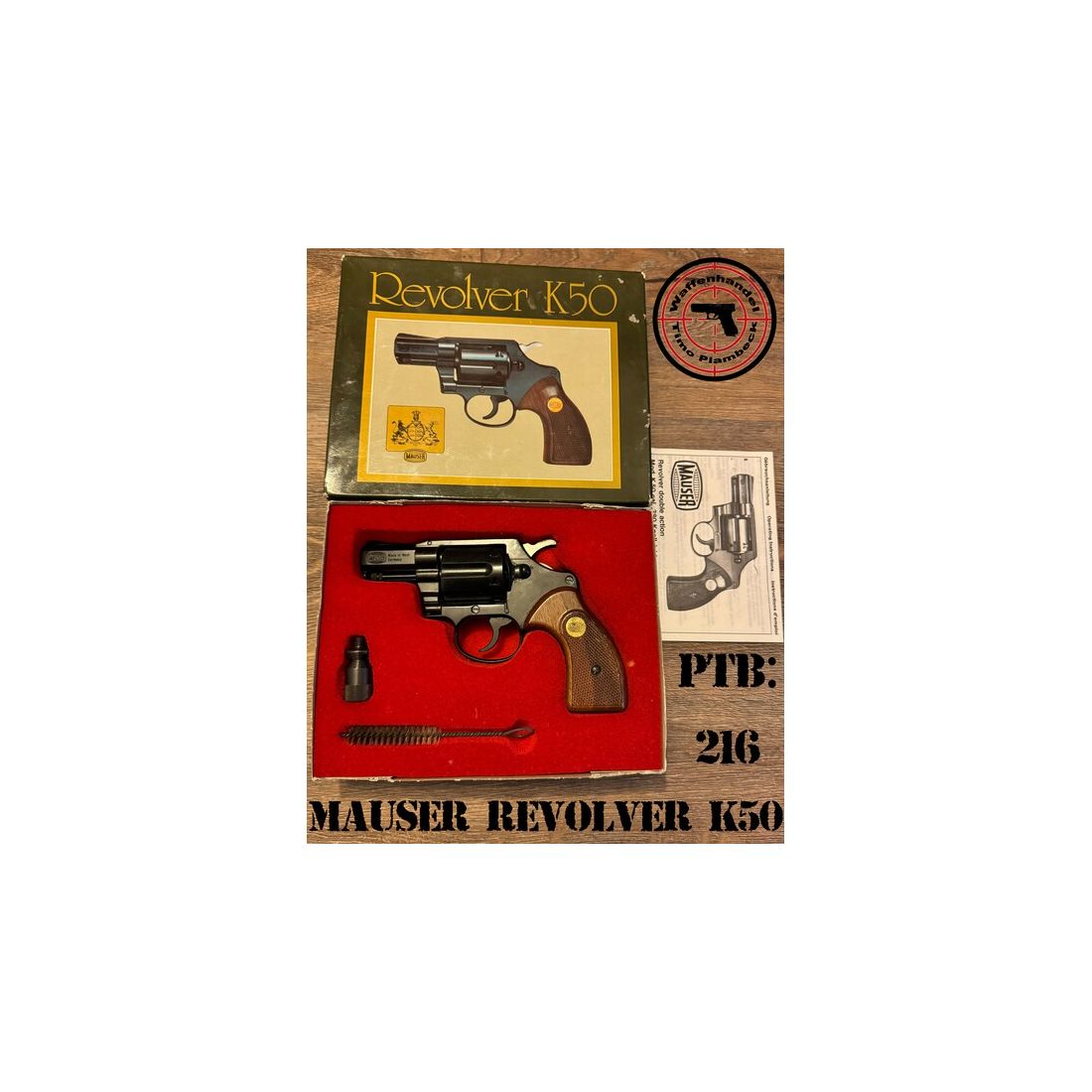 Sammlerwaffe SRS-Revolver  MAUSER  Mod. K50