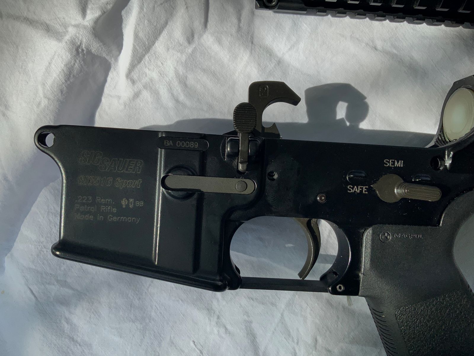 AR 15 Sig Sauer 516 Sport Patrol .223 Rem. Original Eckernförde como nuevo, solo 600 disparos