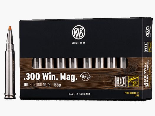 RWS .300WinMag HIT 10,7g - 165gr Short Rifle