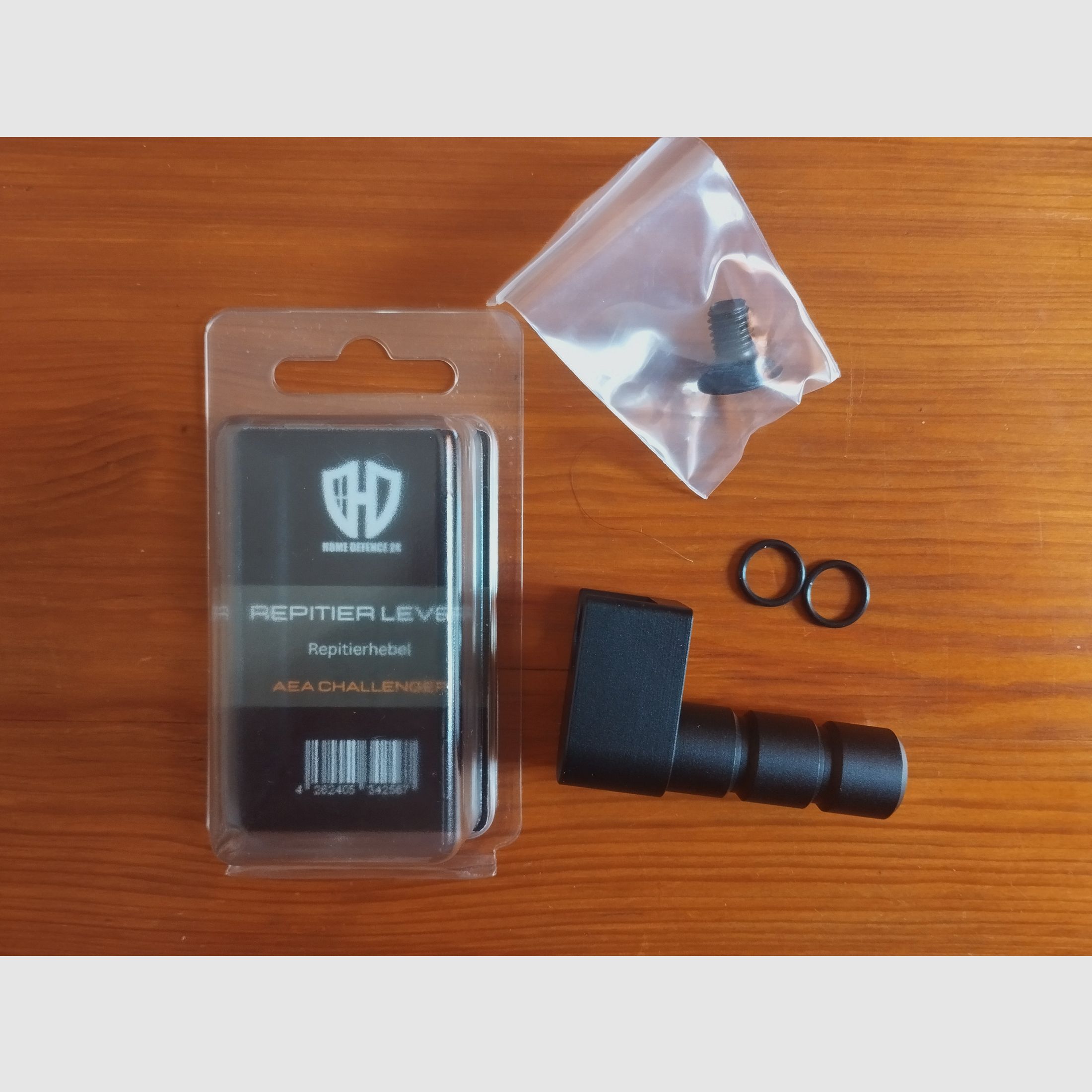 Repitierhebel / AEA Challenger Bullpup / Wangenauflage / Bottle Clamp