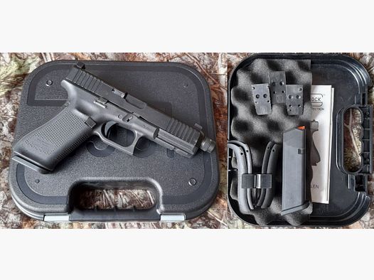 Glock 17 Gen 5 MOS mit Gewindelauf und Suppressor-Visierung - G17