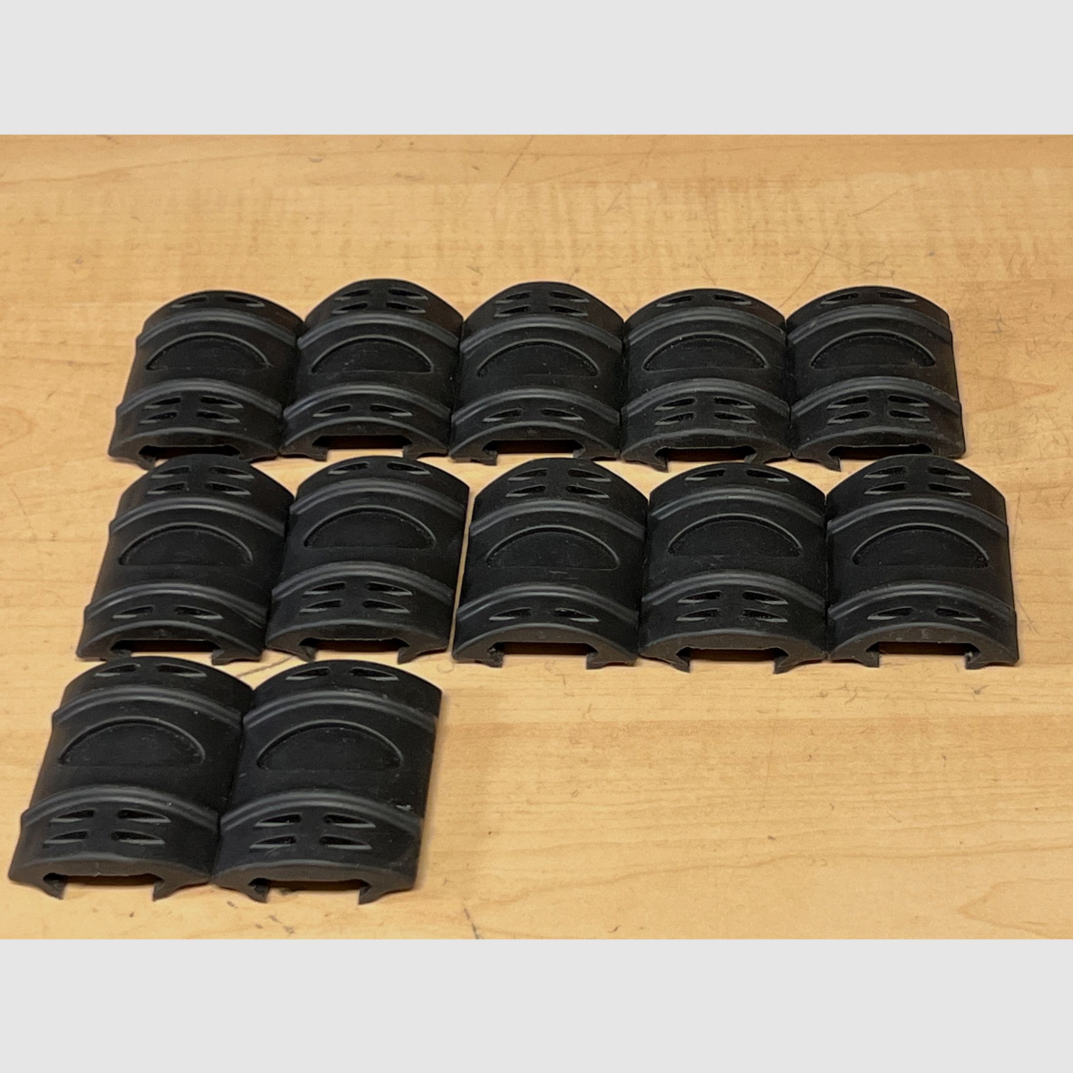 Picatinny small Rail Cover 12-piece set in black